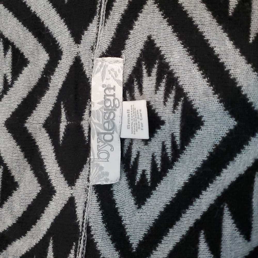 Aztec Print Waterfall Cardigan Small Cotton - Picture 5 of 10